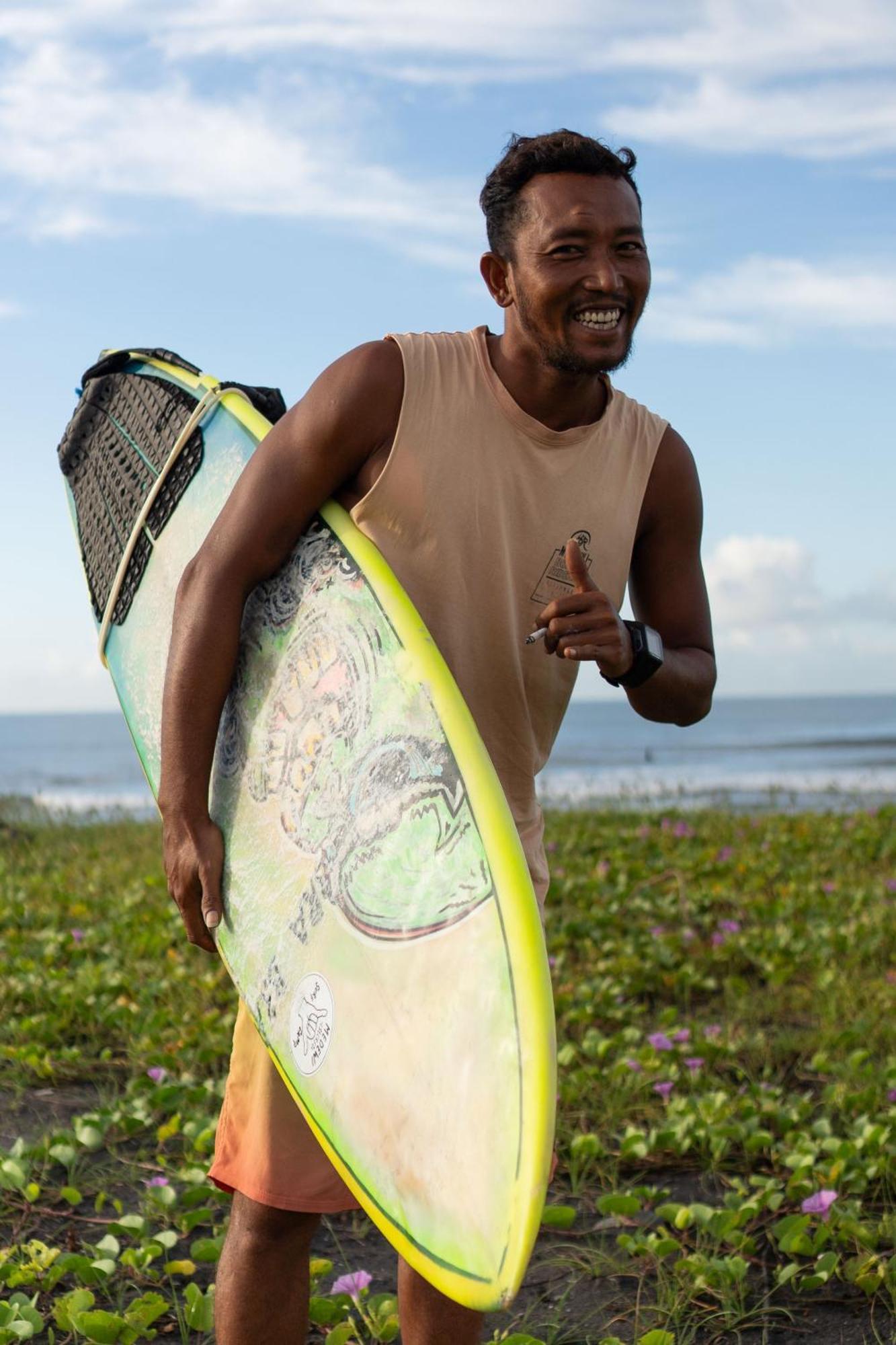 Medewi Secret Surfcamp Hotel Pulukan Eksteriør billede